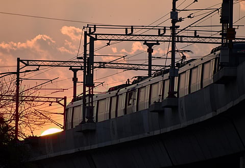 Telangana CM K Chandrasekhar Rao will inaugurate Hyderabad Metro's 11-km stretch Jubilee Bus Station to Mahatma Gandhi Bus Station. (Photo| S Senbagapandiyan, EPS)