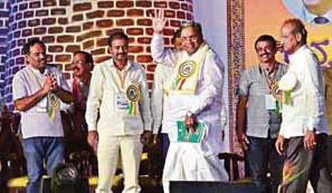 Leader of the Opposition Siddaramaiah at the sammelana | Ashishkrishna HP