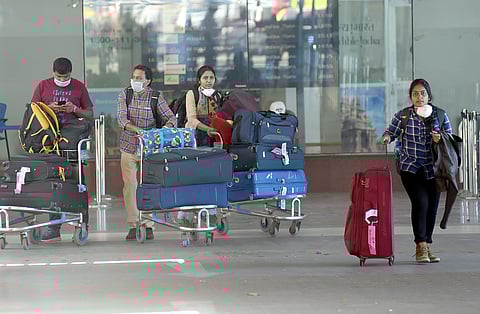 Passengers wear masks as preventive against coronavirus (Photo | Martin Louis, EPS)