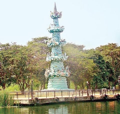 Large boats at Bhavani Island awaiting official nod