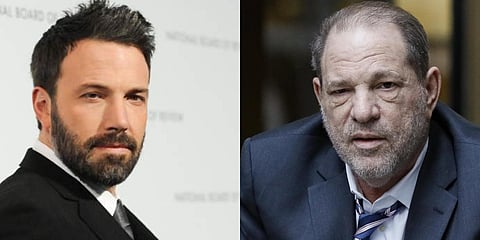 Ben Afleck (left) and Harvey Weinstein (right) (Photos | AP)