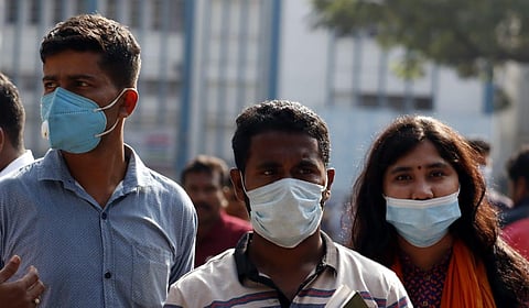 People wearing masks as a precautionary measure to avoid coronavirus. (Photo | EPS)