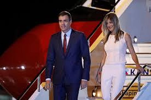 Begona Gomez, the wife of Spanish Prime minister Pedro Sanchez, has tested positive for coronavirus. (Photo | ANI)