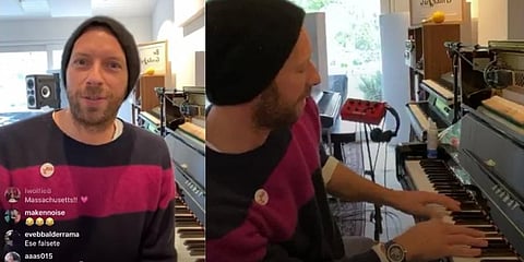Coldplay's Chris Martin live-streams free concert on Instagram. (Photo | Twitter)