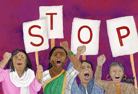 Image used for representational purpose only. (Illustration | Aasawari Kulkarni, Feminism in India)