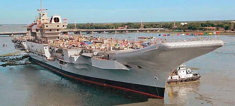 CISF personnel deployed on flight deck of indigenous aircraft carrier