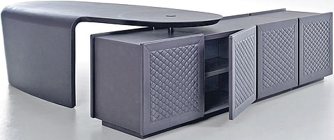 The new collection of writing desks and office chairs by Bentley Home is available at Seetu Kohli Home