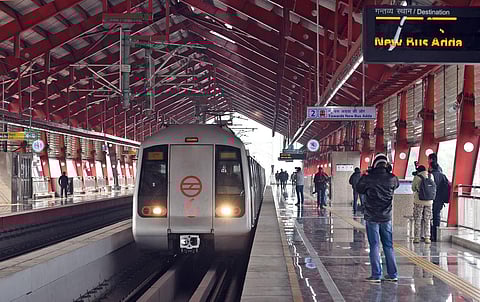 Delhi Metro train. (Photo | EPS)