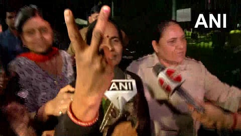Nirbhaya's mother Asha Devi called this a victory of the nation (Picture courtesy: ANI/Twitter)