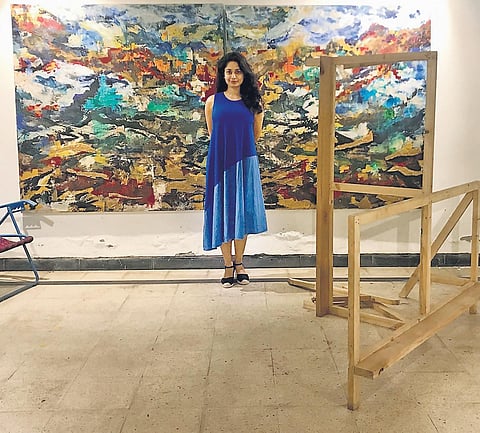 Himani Gupta at her studio