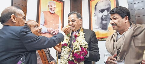 Manoj Tiwari’s three-year term as Delhi BJP chief ended in November. (File Photo | EPS)