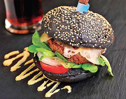 Black burger