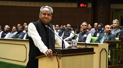 Rajasthan CM Ashok Gehlot. (Photo| Twitter/ @ashokgehlot51)