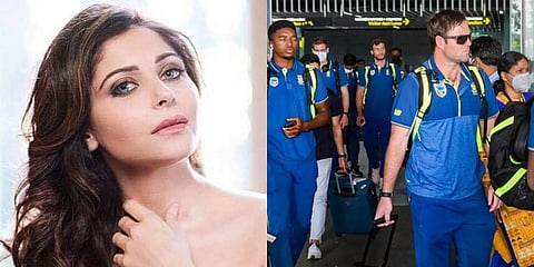 Singer Kanika Kapoor and South Africa cricket team (Photo | Facebook and PTI)