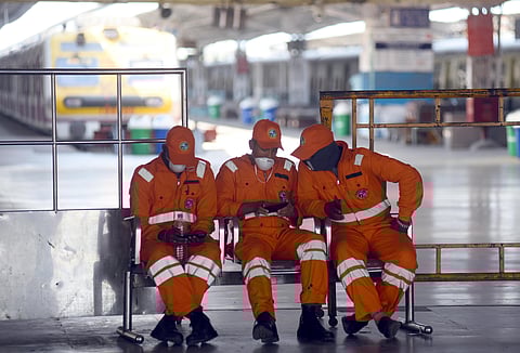 Suburban train services from March 23rd to 31st cancelled as part of COVID-19 prevention measures. (Photo | Martin Louis/EPS)