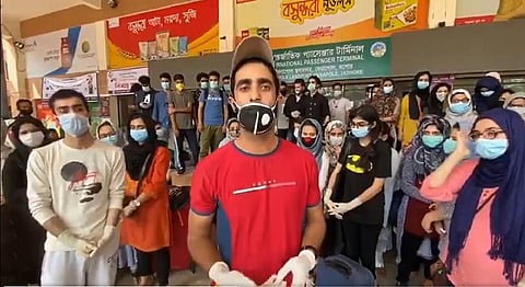 Students stranded at