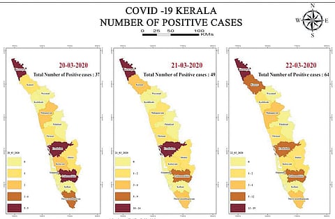 Sanskrit varsity brings out daily spatial map of Covid-19 spread