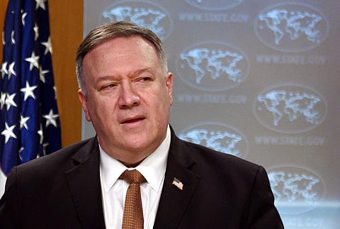 Pompeo said Wednesday that the Group of Seven members were all aware of China's 'disinformation campaign' regarding the coronavirus outbreak, as the two countries dispute the origins of the disease. (Photo | AP)