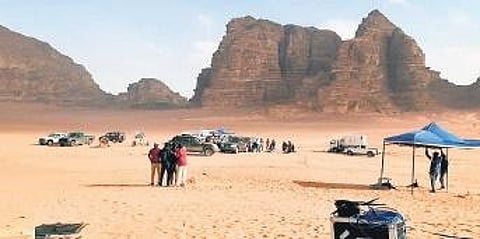After a smooth shoot initially with authorisation from the Jordan authorities, the crew encountered a small roadblock when the coronavirus situation escalated there, following which restrictions were imposed, leaving the crew stranded in a camp called Al-