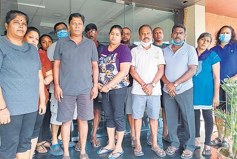 A group of Malaysians staying at a Tiruchy hotel. | special arrangement