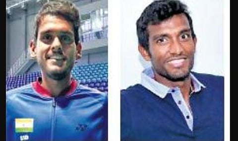 Tennis players Sidharth Rawat and Sriram Balaji