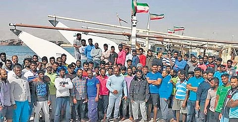Indian fishermen in Iran are waiting for the Centre to take steps to bring them back. (Photo | Special arrangement)