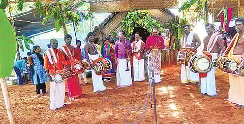 File picture of folk artistes