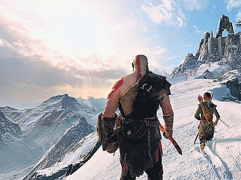 Travel the virtual realms in god of war