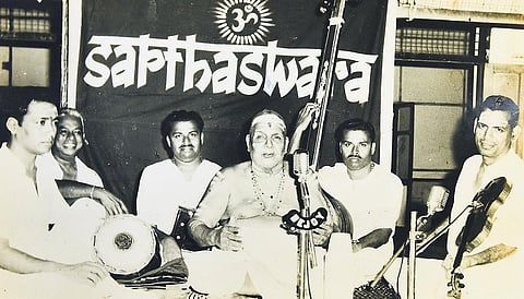 A concert at sapthaswara sabha