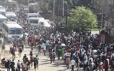 The top court, which refused to restrain the High Courts from taking up the issue of migrants, said they may monitor the issue more closely. (Photo | Parveen Negi, EPS)