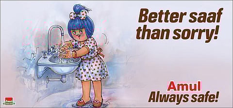 '#Amul Topical: Precautions against the Coronavirus!' the dairy brand tweeted.