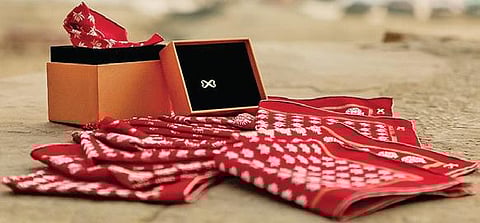 Reviving traditional handloom weaving, one pocket square at a time