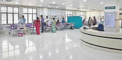 A ward at the new Government Medical College Hospital in Omandurar Government Estate | R Satish Babu
