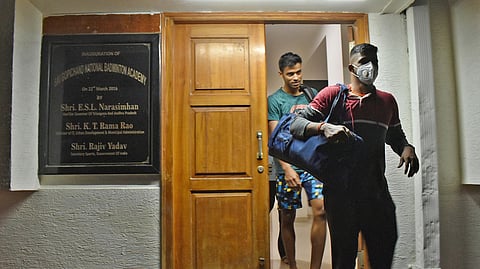Badminton stars Chirag Shetty and Satwiksairaj Rankireddy leave Gopichand academy. (Photo | S Senbagapandiyan, EPS)