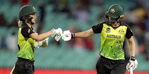 Australia elected to bat first against India in the Women's T20 World Cup final. (Photo | AP)