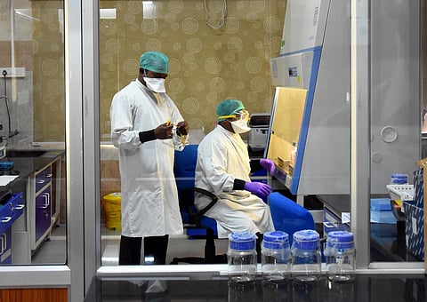 A laboratory set up for the diagnosis of coronavirus. (Photo|EPS/ Madhav K)