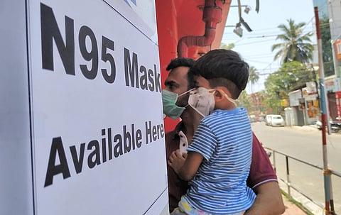 A scene from General Hospital junction from Thiruvananthapuram on Sunday. (Photo | BP Deepu/EPS)