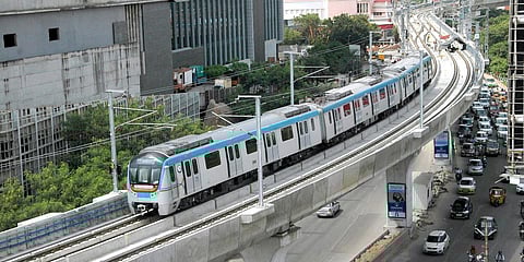 Hyderabad Metro Rail image used for representational purpose. (Photo| S Senbagapandiyan, EPS)