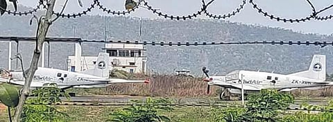 The two aircraft of Kiwi Air parked at Rourkela airport | Express