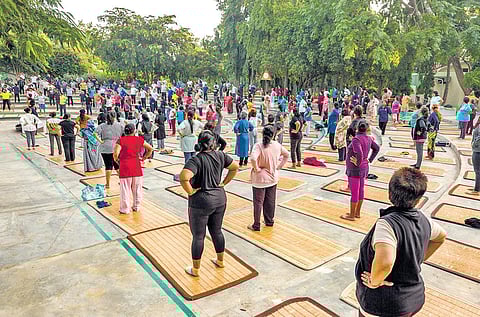 A 14-day free yoga class at Jindal Naturecure’s facebook page