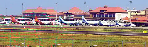 With the lockdown affecting the movement of commercial flights — international and domestic — numerous aircraft lie idle at the Kochi airport | A Sanesh