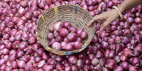 Centre intervention possible to prevent onion prices from shooting up. (File Photo | PTI)