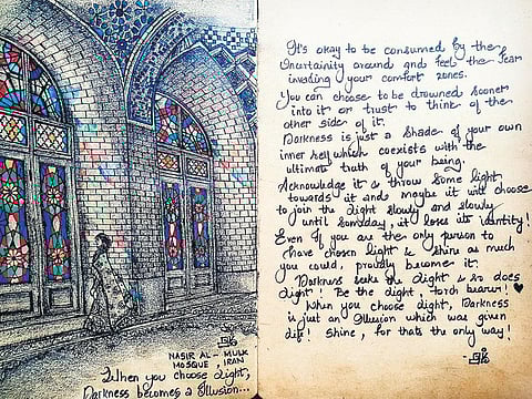 You can note down thoughts through notes, drawing or even videos