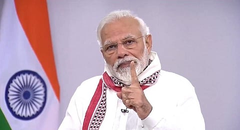 PM Modi addresses nation. (Photo | Twitter)