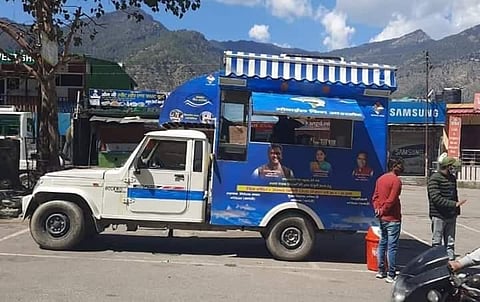 Food vans deployed in Chamoli district. (Photo | EPS)