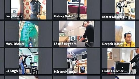 The 50 participating shooters were connected from their homes via Zoom