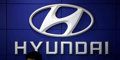 The logo of Hyundai Motor. (File photo | Reuters)