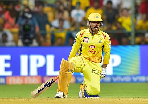 CSK batsman M S Dhoni. (Photo | PTI)