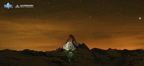 Matterhorn mountain in Swiss Alps. (Photo| Twitter)