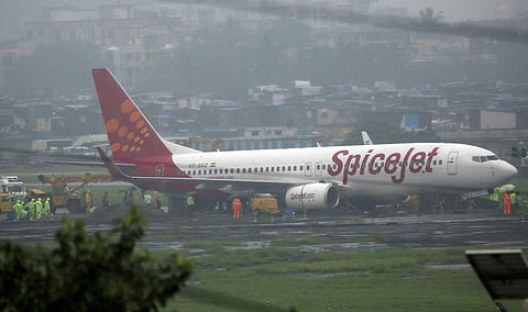 Representational image of a SpiceJet aircraft (Photo | PTI)